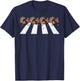 Thanksgiving Turkeys Crossing Road Crosswalk Men Women Kids T-Shirt - T-Shirt | Navy