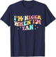 I'm Nicer When I'm Tan Groovy Apparel T-Shirt - T-Shirt | Navy