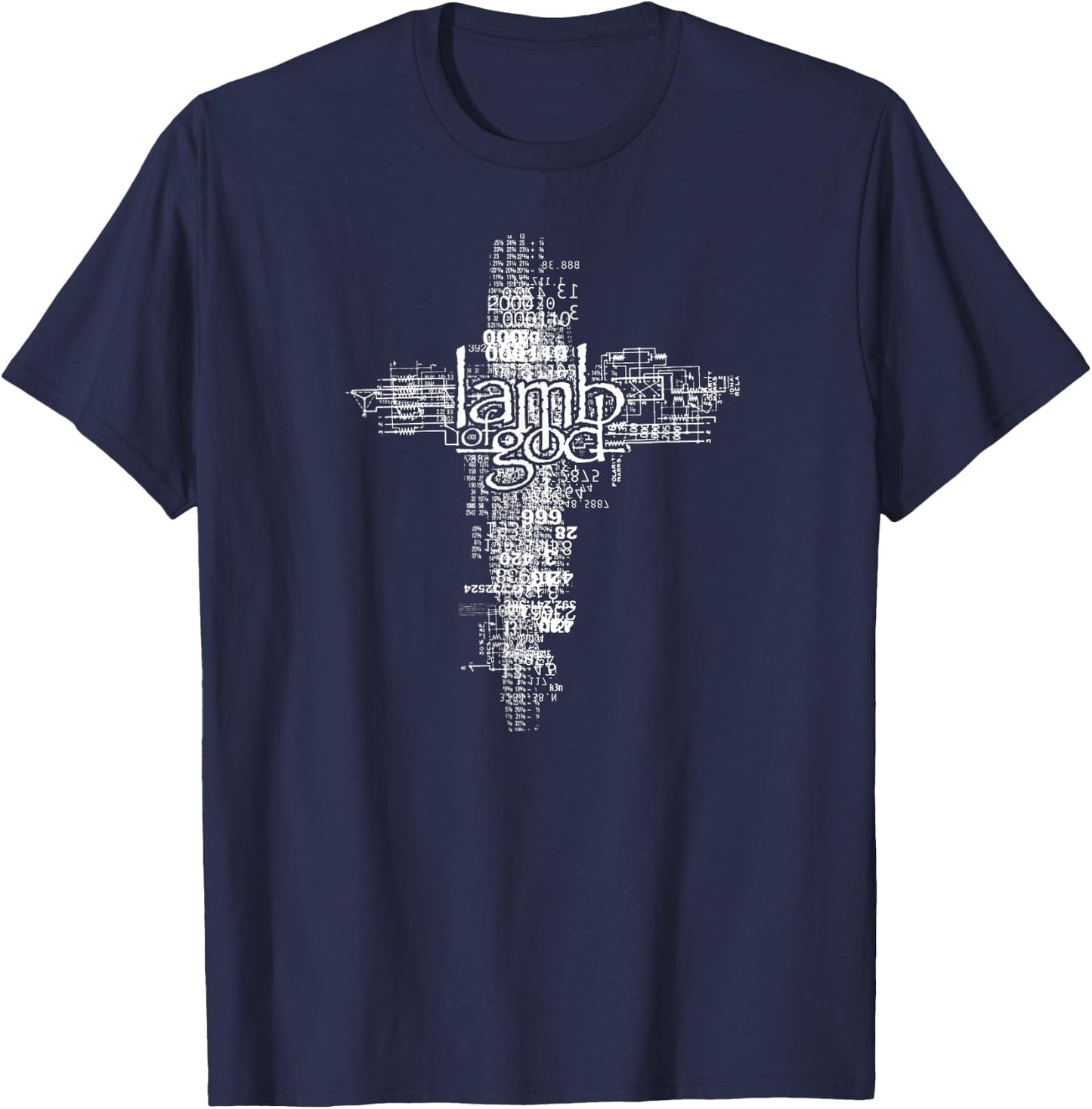 Lamb of God – Tech Cross T-Shirt - T-Shirt | Navy