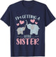 Baby Sister Reveal I'm Getting A Little Sister Cute Elephant T-Shirt - T-Shirt | Navy