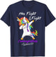 Her Fight Is My Fight Craniosynostosis Awareness T-Shirt - T-Shirt | Navy