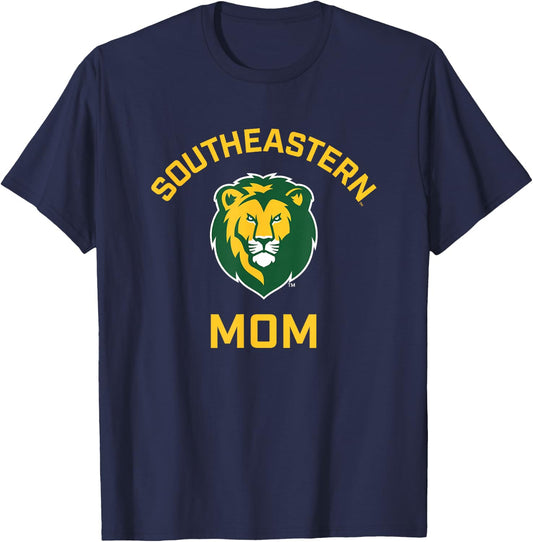 Southeastern Louisiana University Lions Arched Mom T-Shirt - T-Shirt | Navy