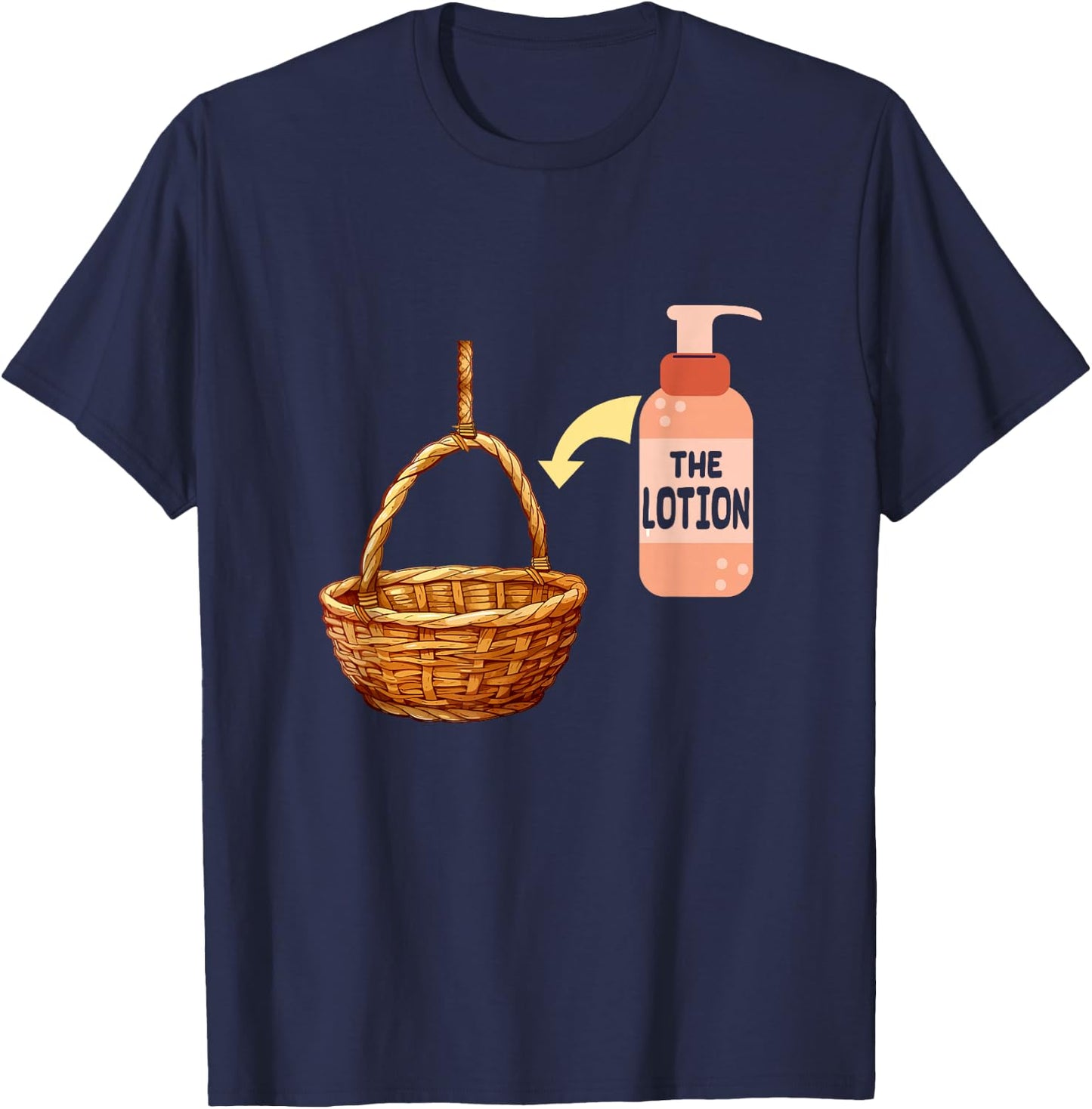 Put the Lotion in the Basket Halloween Costume Parody Art T-Shirt - T-Shirt | Navy