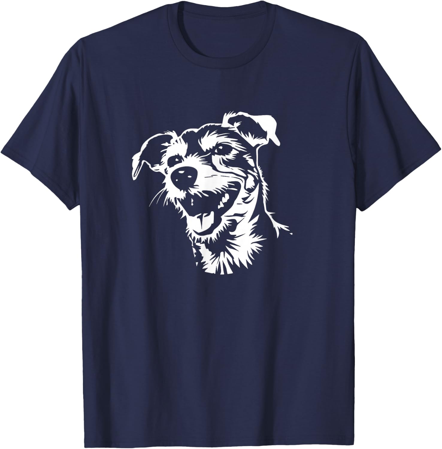 Funny Retro Vintage Logo Parson Russell Terrier Dog Lover T-Shirt - T-Shirt | Navy