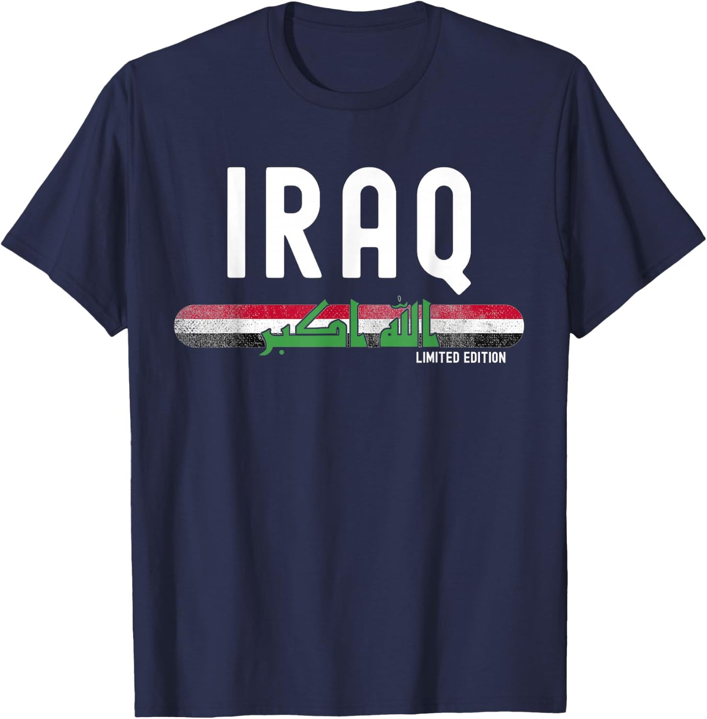 Iraq Flag | Men Women Kids | Patriotic Iraqi T-Shirt - T-Shirt | Navy