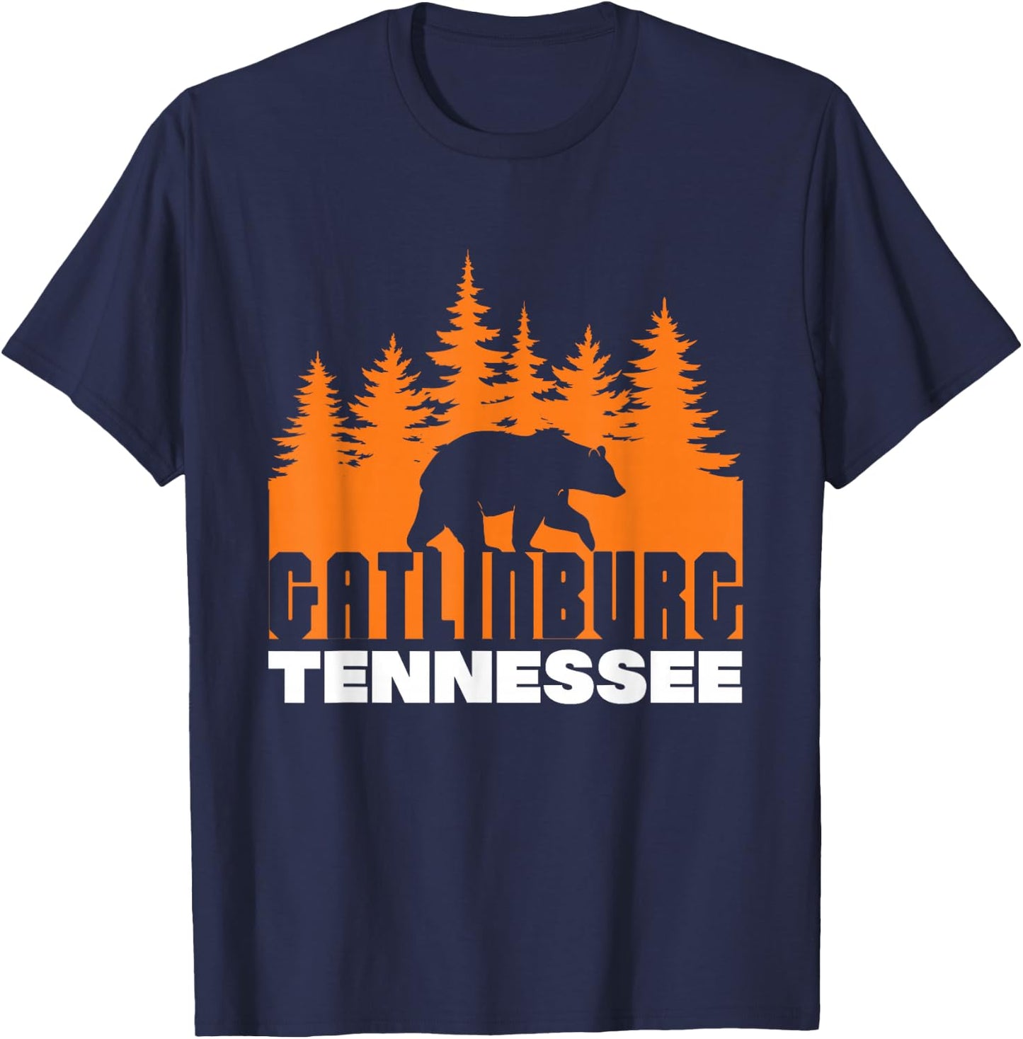 Gatlinburg Tennessee Great Smoky Mountains Bear T-Shirt - T-Shirt | Navy