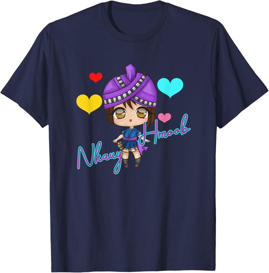 Hmong Miao Proud Traditional Girl Woman Hmoob Queen Sisters T-Shirt - T-Shirt | Navy