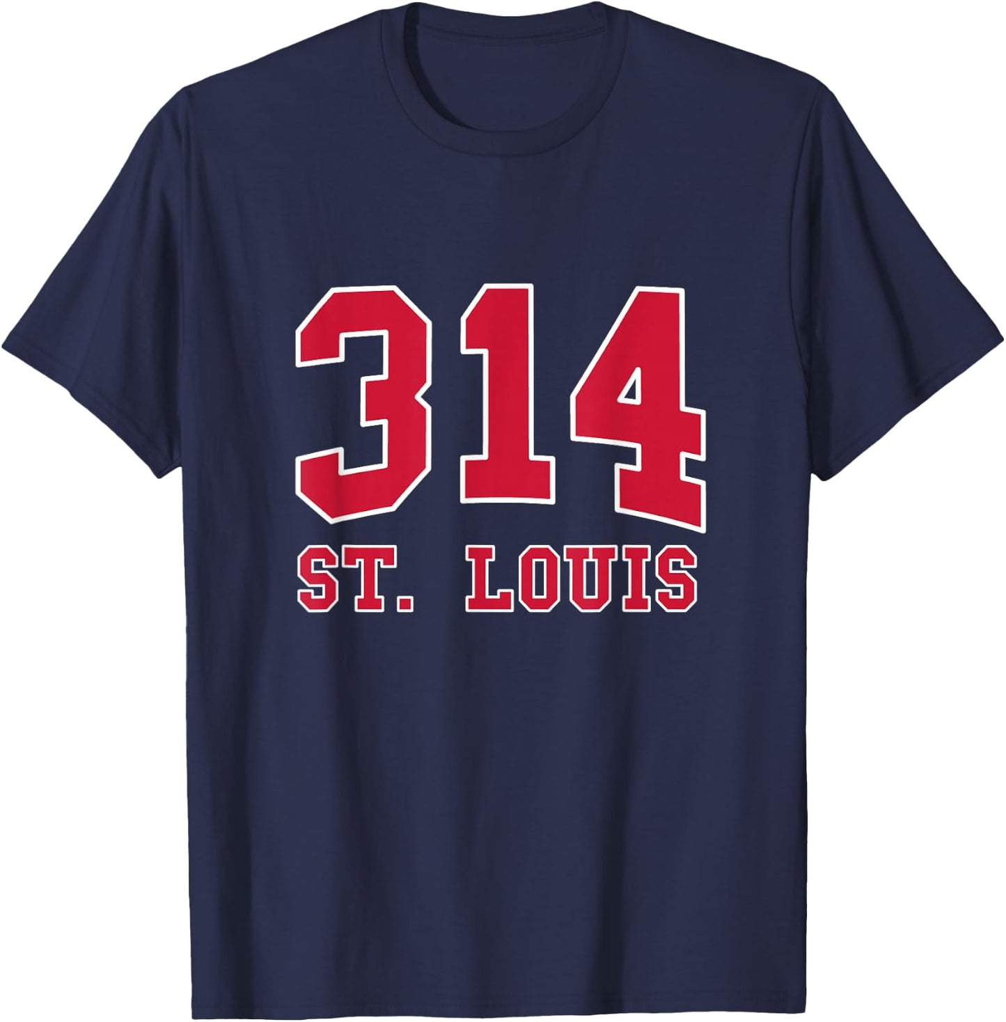 St. Louis Area Code 314 - Hometown Pride - Classic T-Shirt - T-Shirt | Navy