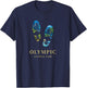 Olympic National Park USA Hike Hiking Boot Camping Souvenir T-Shirt - T-Shirt | Navy