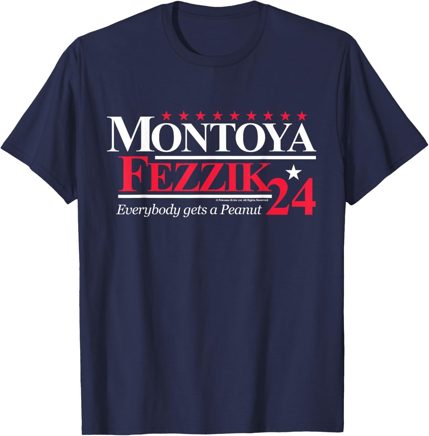 The Princess Bride Montoya and Fezzik for President 2024 T-Shirt - T-Shirt | Navy