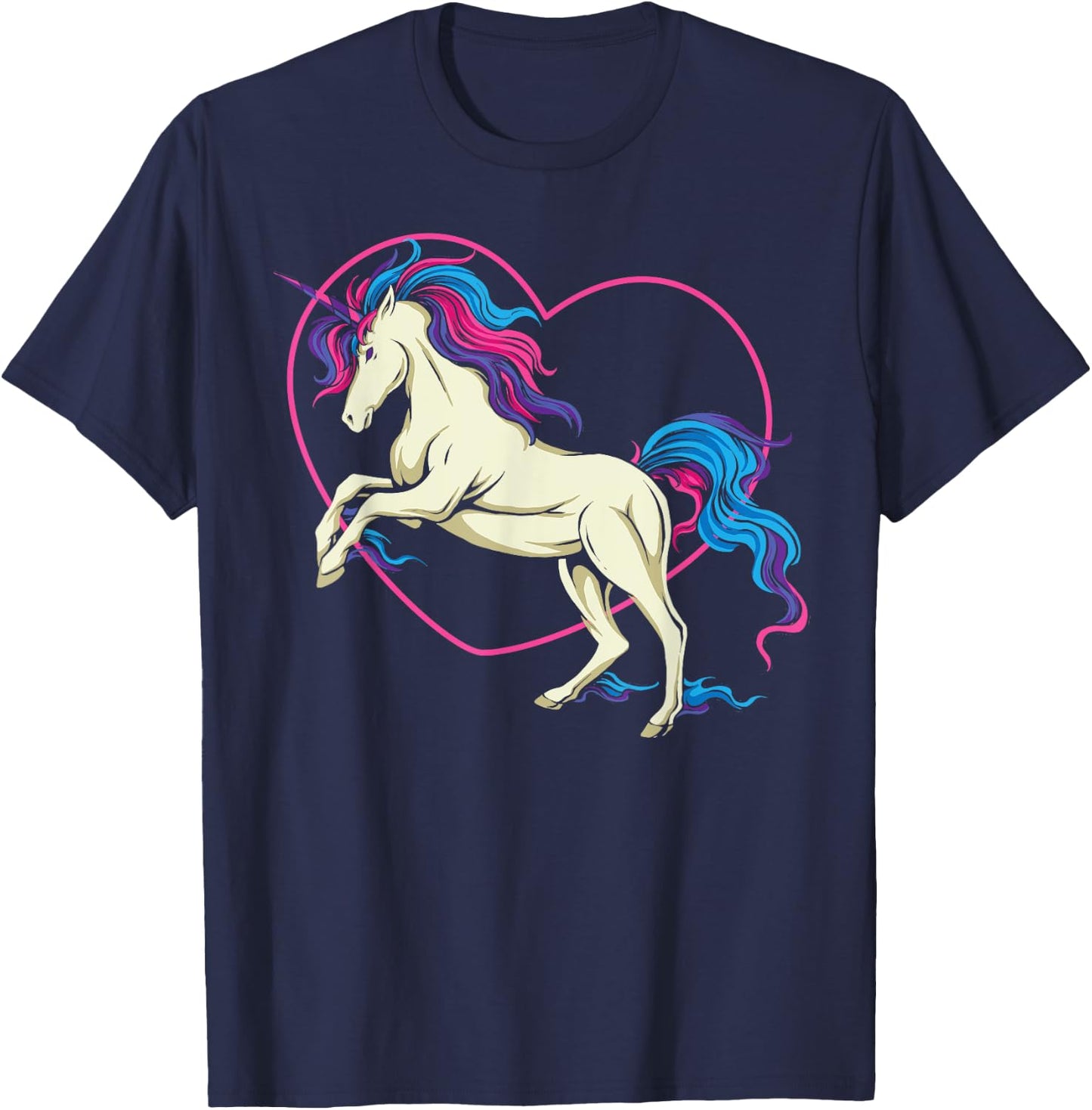 Bisexual Bi Pride Flag Unicorn T-Shirt - T-Shirt | Navy