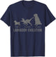 Labrador Evolution Funny Labrador Retriever Mom Dad Dog T-Shirt - T-Shirt | Navy
