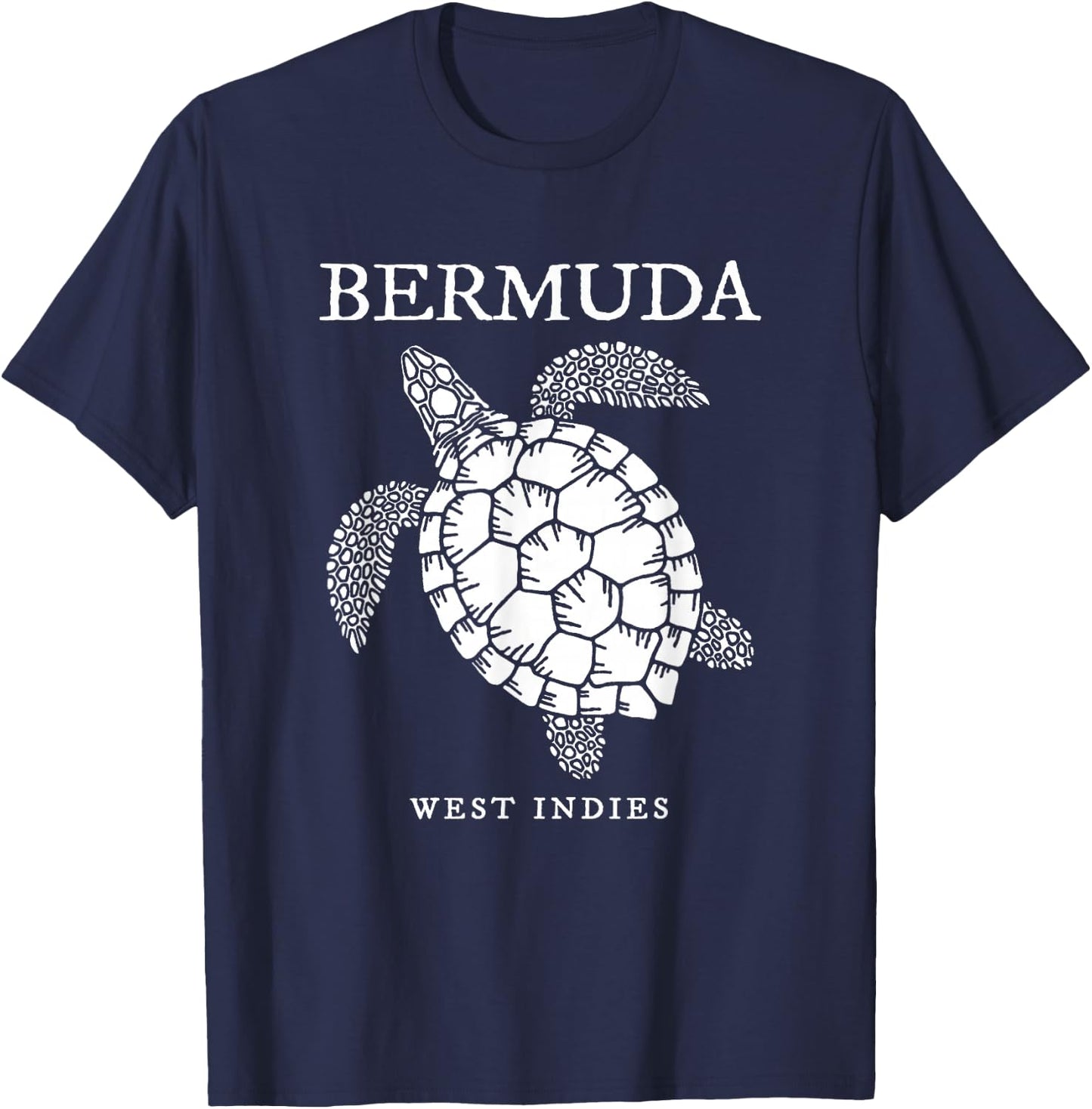 Bermuda Sea Turtle Girls Boys Toddler Souvenir T-Shirt - T-Shirt | Navy