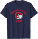 Winston-Salem State University WSSU Rams Arched Mom T-Shirt - T-Shirt | Navy
