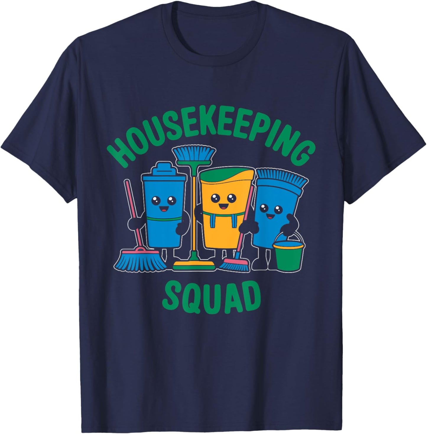 Housekeeper Housekeeping Squad Housecleaning T-Shirt - T-Shirt | Navy