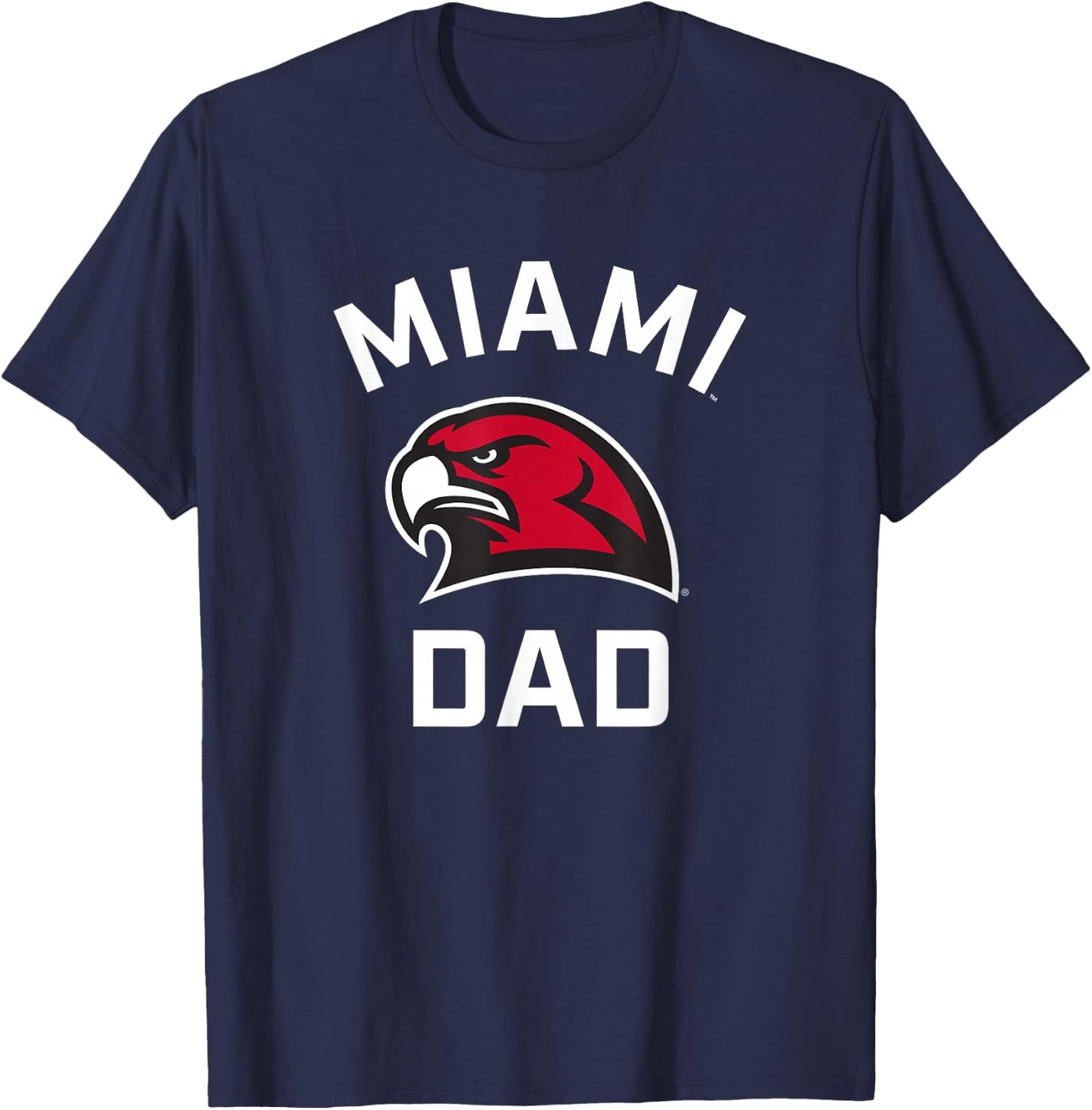 Miami University Ohio Redhawks Arched Dad T-Shirt - T-Shirt | Navy