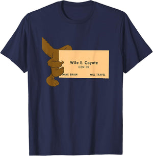 Looney Tunes Wile E. Coyote Genius Small T-Shirt - T-Shirt | Navy