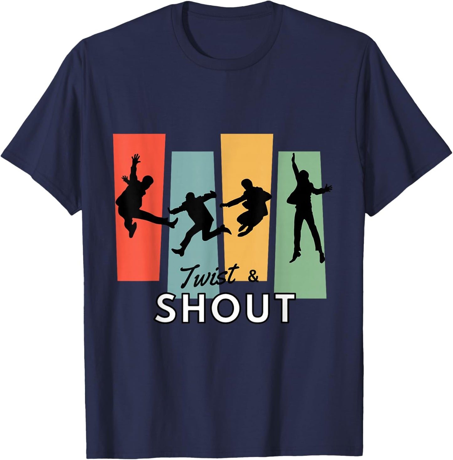 Twist & Shout! 1960s Beat Group Tribute T-Shirt - T-Shirt | Navy