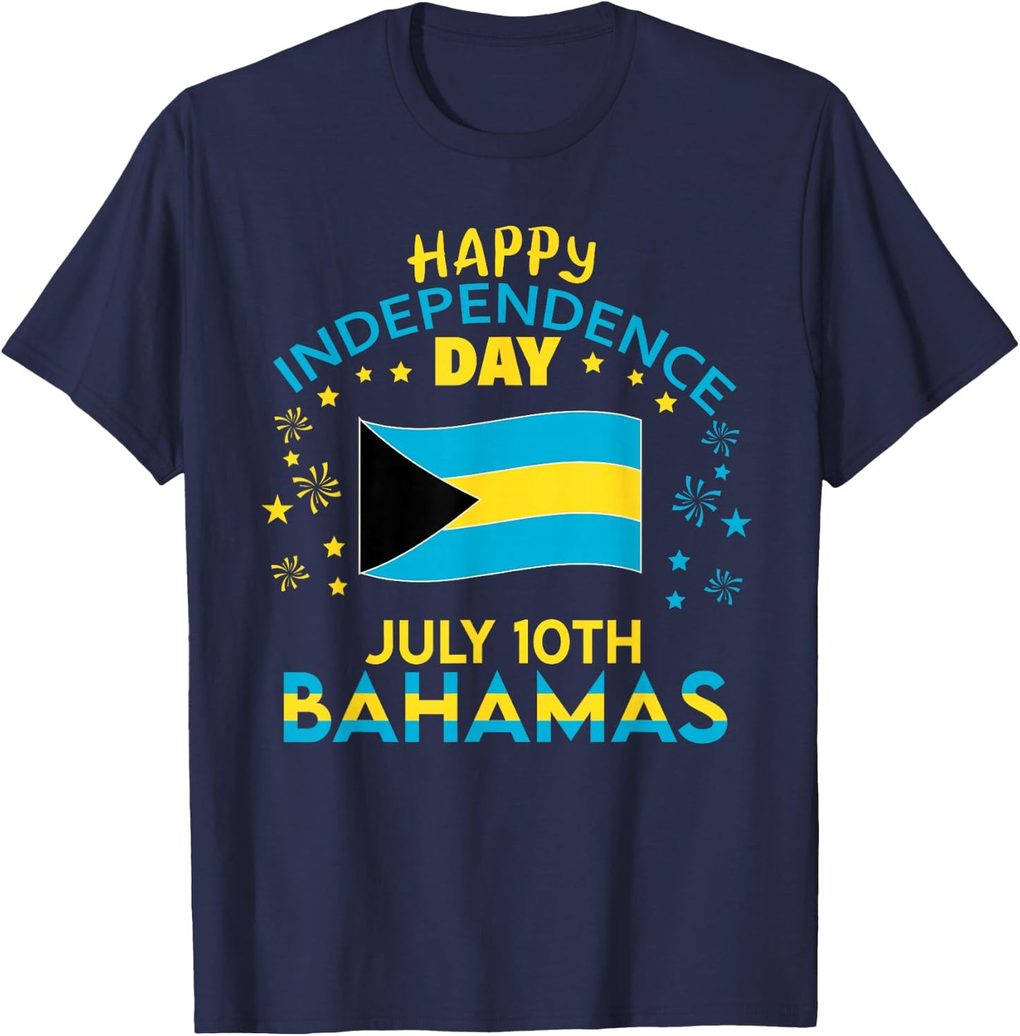 The Bahamas Independence Day Bahamian Pride The Bahamas Flag T-Shirt - T-Shirt | Navy