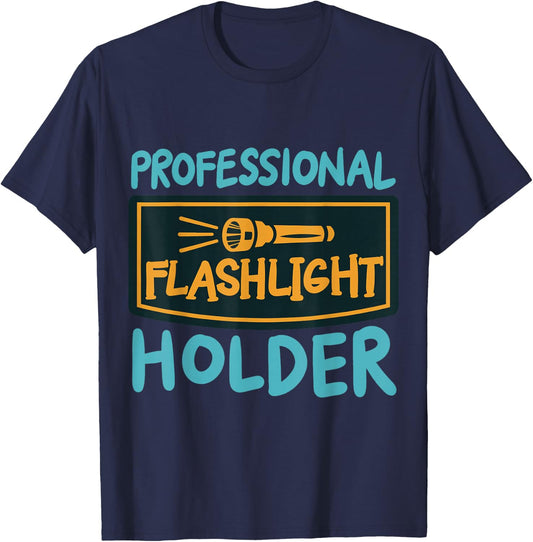 Professional Flashlight Holder T-Shirt - T-Shirt | Navy