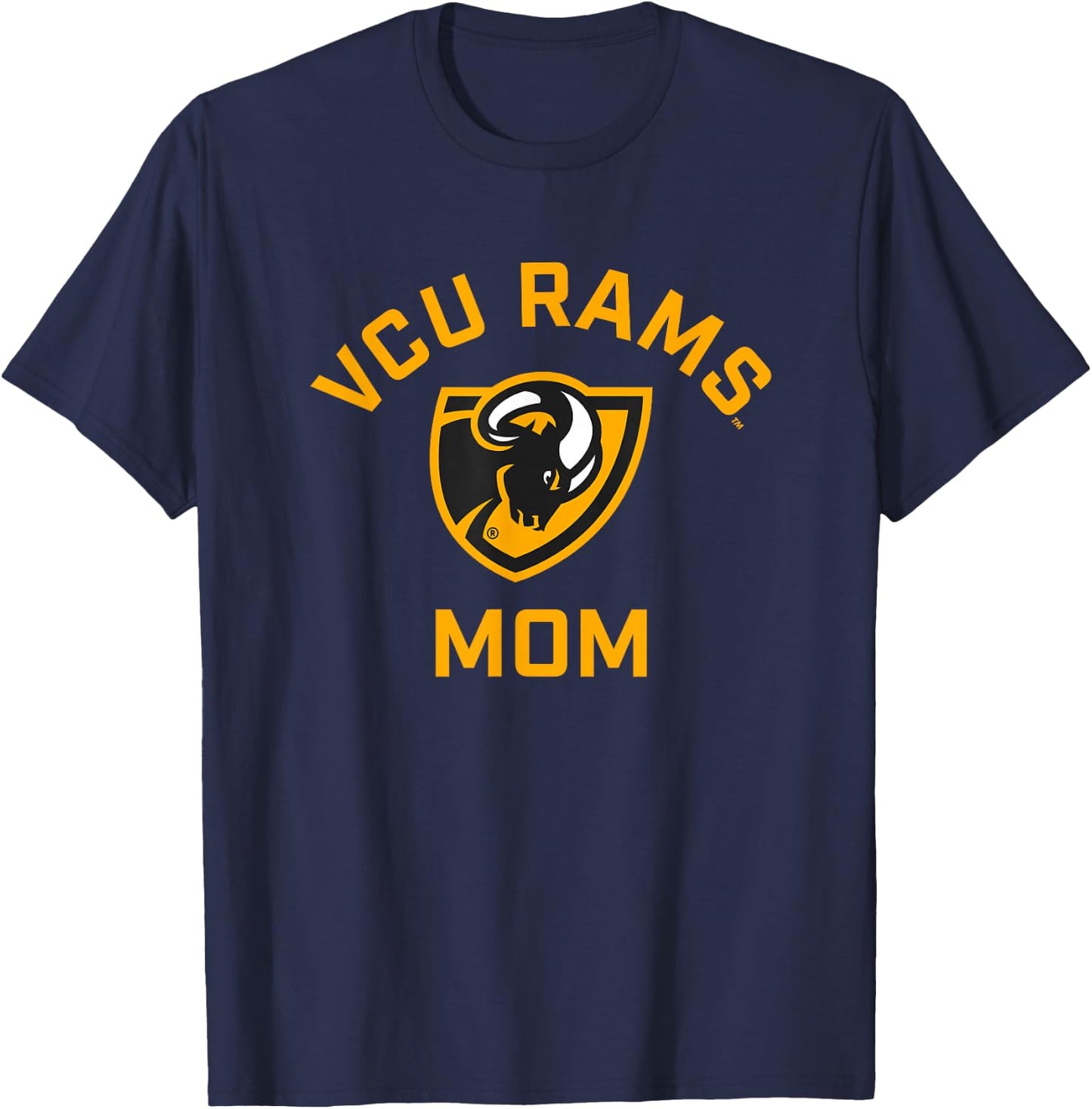 Virginia Commonwealth University VCU Rams Arched Mom T-Shirt - T-Shirt | Navy