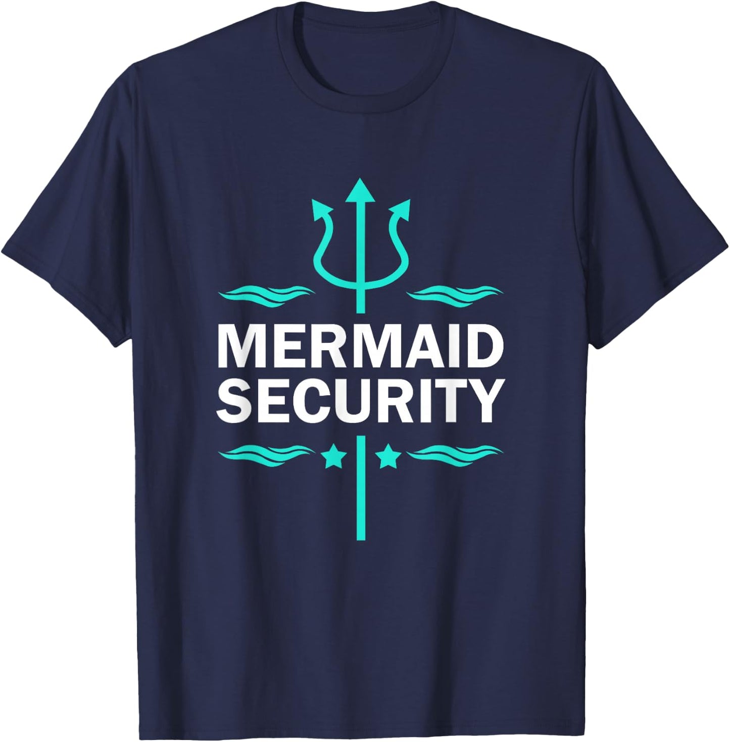 Mermaid Security Swimmer T-Shirt - T-Shirt | Navy