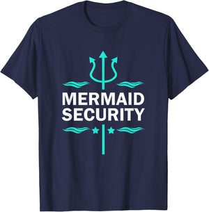 Mermaid Security Swimmer T-Shirt - T-Shirt | Navy