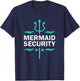 Mermaid Security Swimmer T-Shirt - T-Shirt | Navy