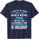A Walk In The Woods Helps Me Relax & Release Tension Funny T-Shirt - T-Shirt | Navy