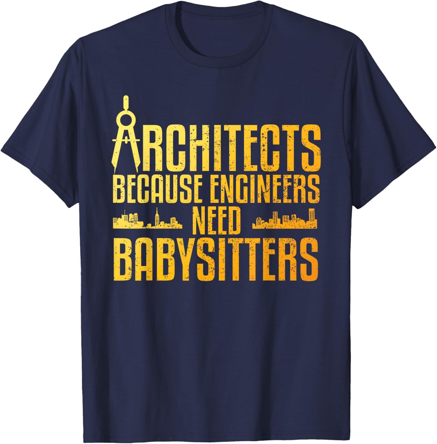 Funny Architect Art Women Architecture Gag Architect T-Shirt - T-Shirt | Navy