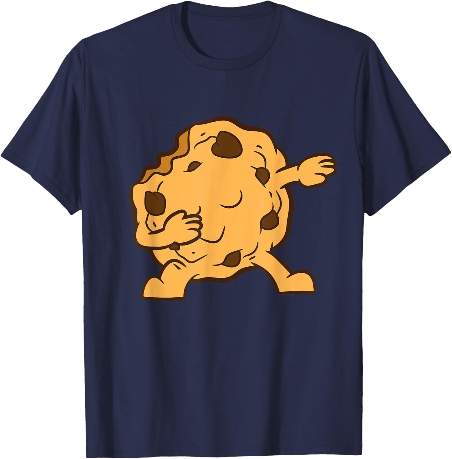 Dabbing Chocolate Chip Cookie Cute Cookie T-Shirt - T-Shirt | Navy