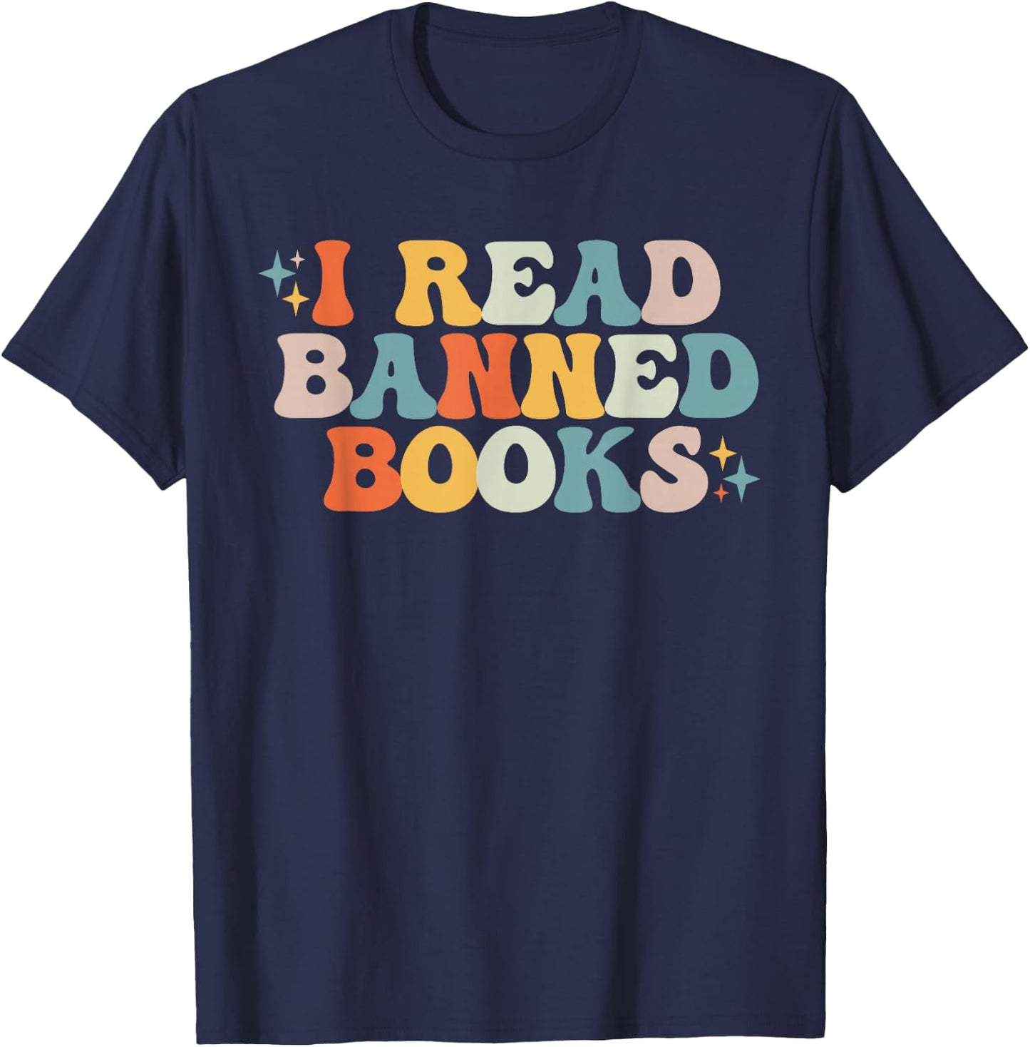 I Read Banned Books T-Shirt - T-Shirt | Navy