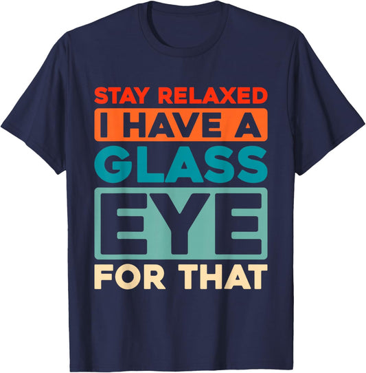Retro Ocularist Eye Care - Eyes Prosthetic Vintage Ocularist T-Shirt - T-Shirt | Navy