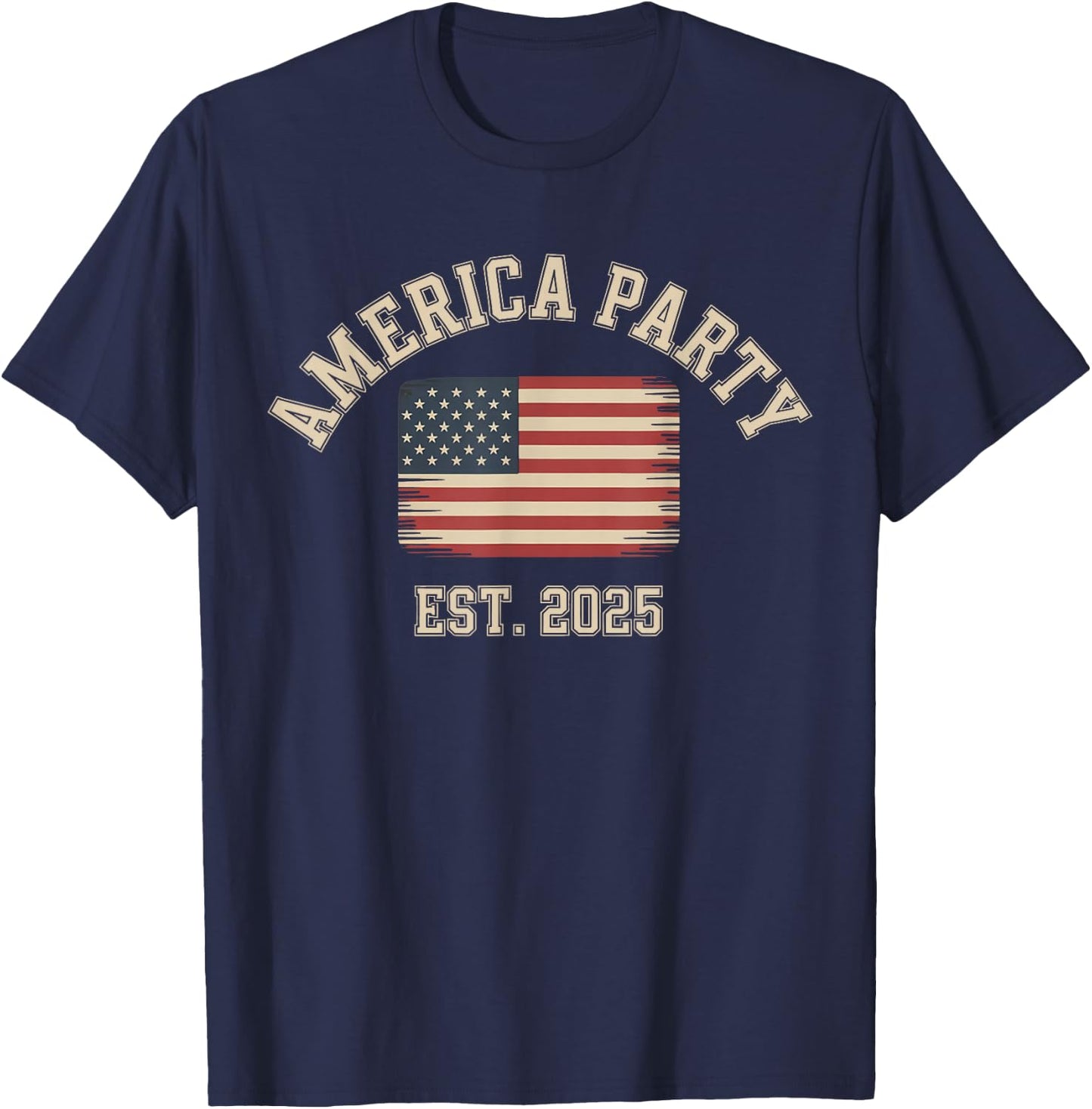 America Party EST. 2025 T-Shirt - T-Shirt | Navy