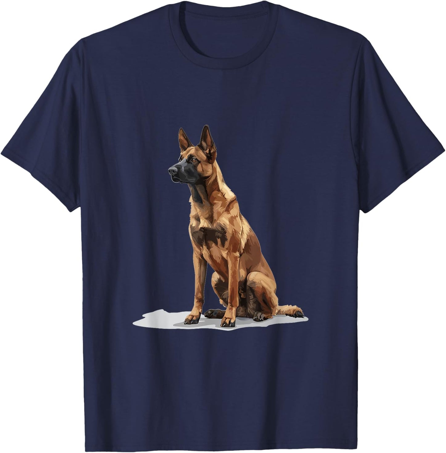 Belgian Malinois Dog Breed Graphic Women Kids T-Shirt - T-Shirt | Navy