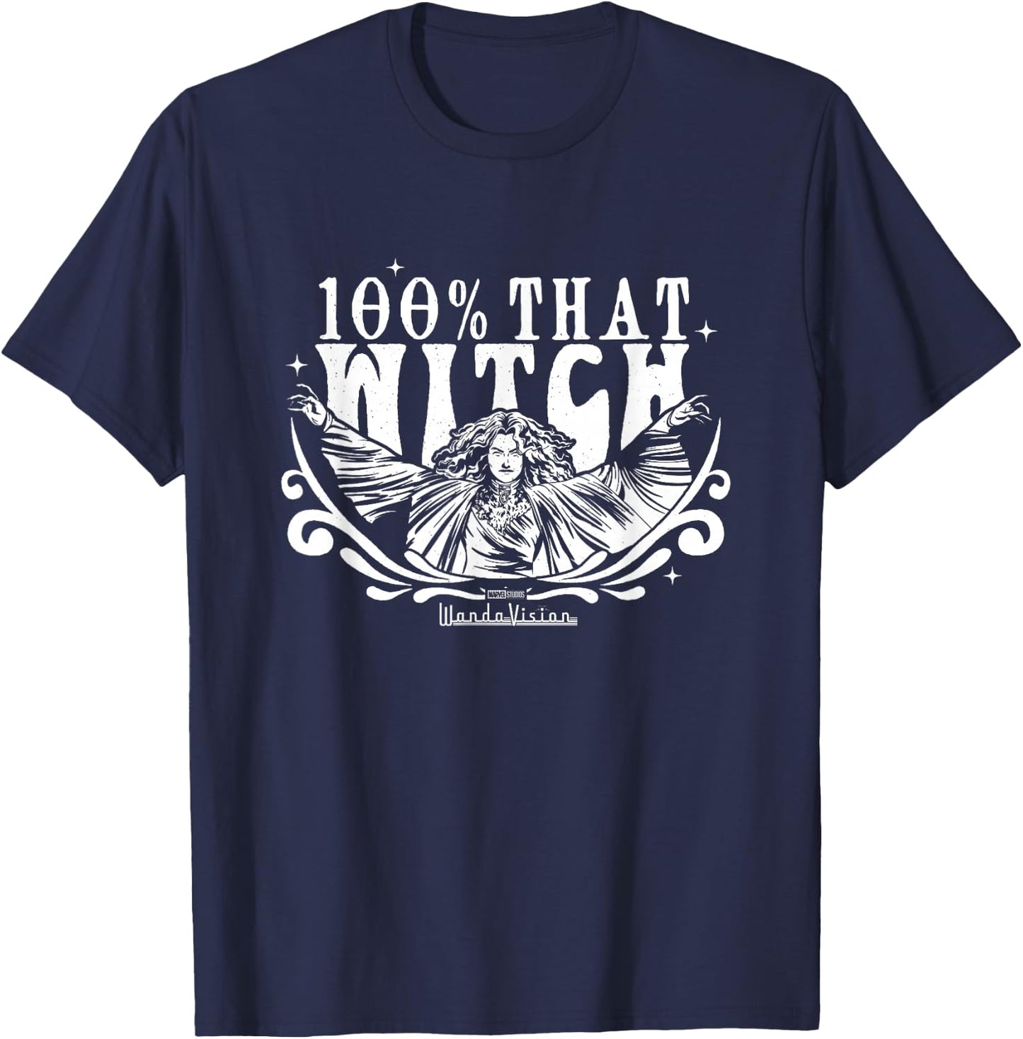 Wandavision 100% That Witch Agatha Harkness Vintage T-Shirt - T-Shirt | Navy