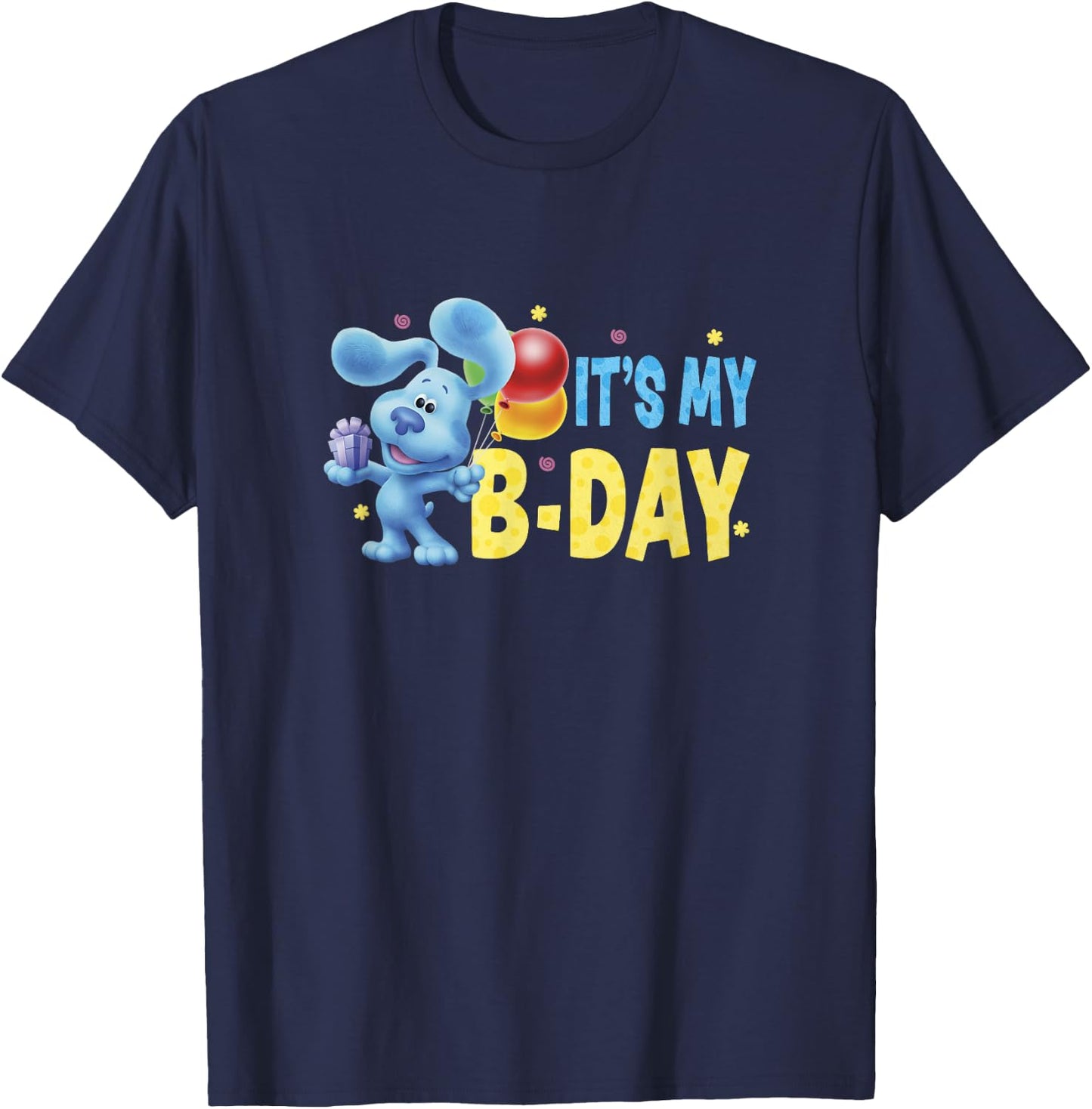 Blue's Clues & You It's My B-Day Cute Celebration Logo T-Shirt - T-Shirt | Navy