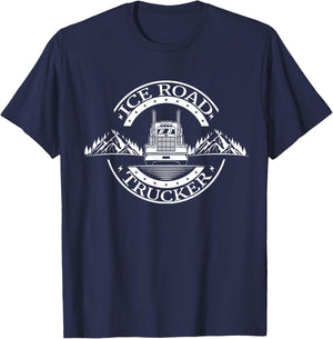 Winter Ice Road Trucking Alaska Trucker Ice Road Truck T-Shirt - T-Shirt | Navy