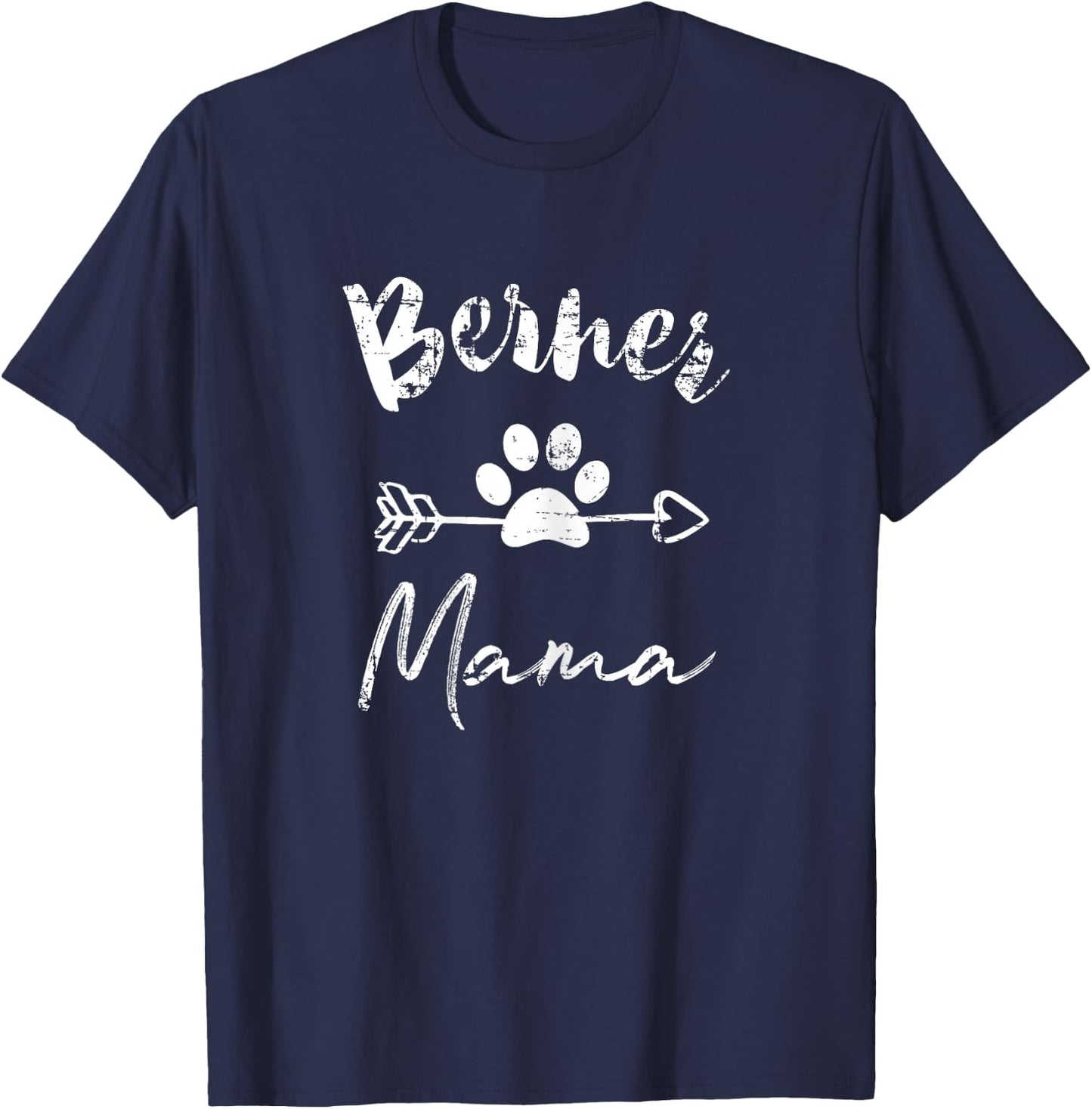Berner Dog Mom Berner Mama T-Shirt - T-Shirt | Navy