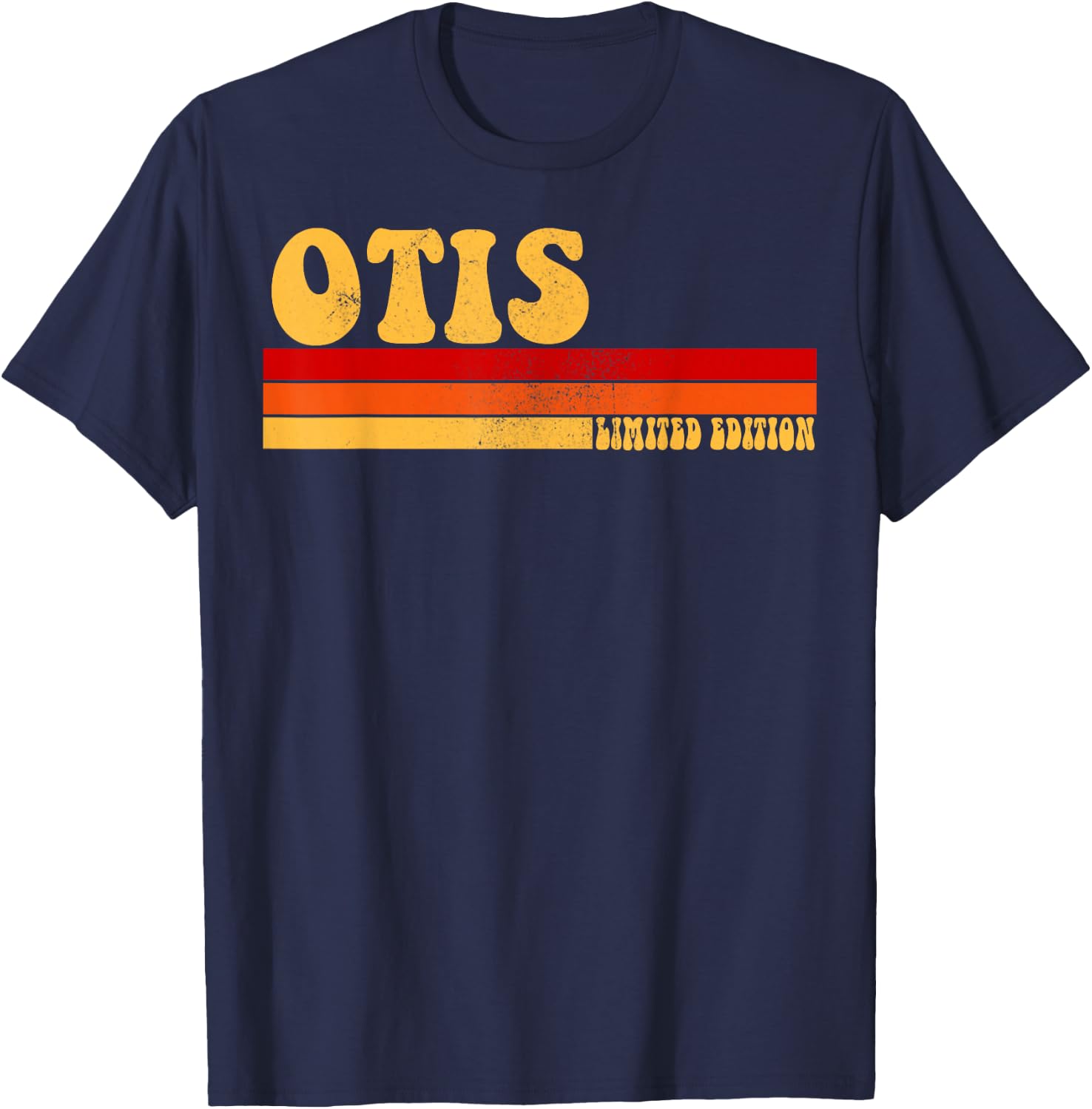 OTIS Name Personalized Idea Men Retro Vintage OTIS T-Shirt - T-Shirt | Navy