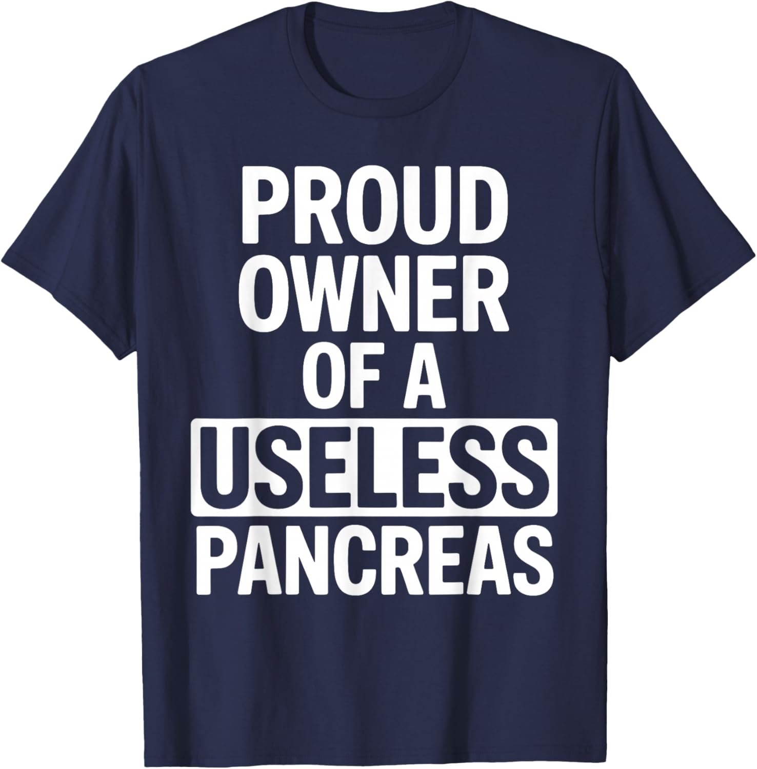 Cool Diabetic Design Women Type 1 Diabetes Awareness T-Shirt - T-Shirt | Navy