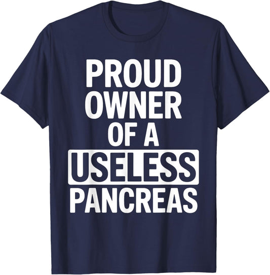Cool Diabetic Design Women Type 1 Diabetes Awareness T-Shirt - T-Shirt | Navy