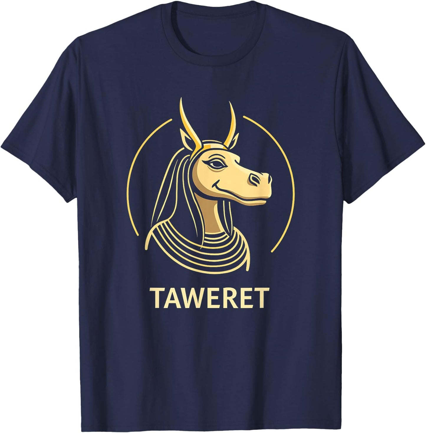 Taweret Egyptian Goddess T-Shirt - T-Shirt | Navy