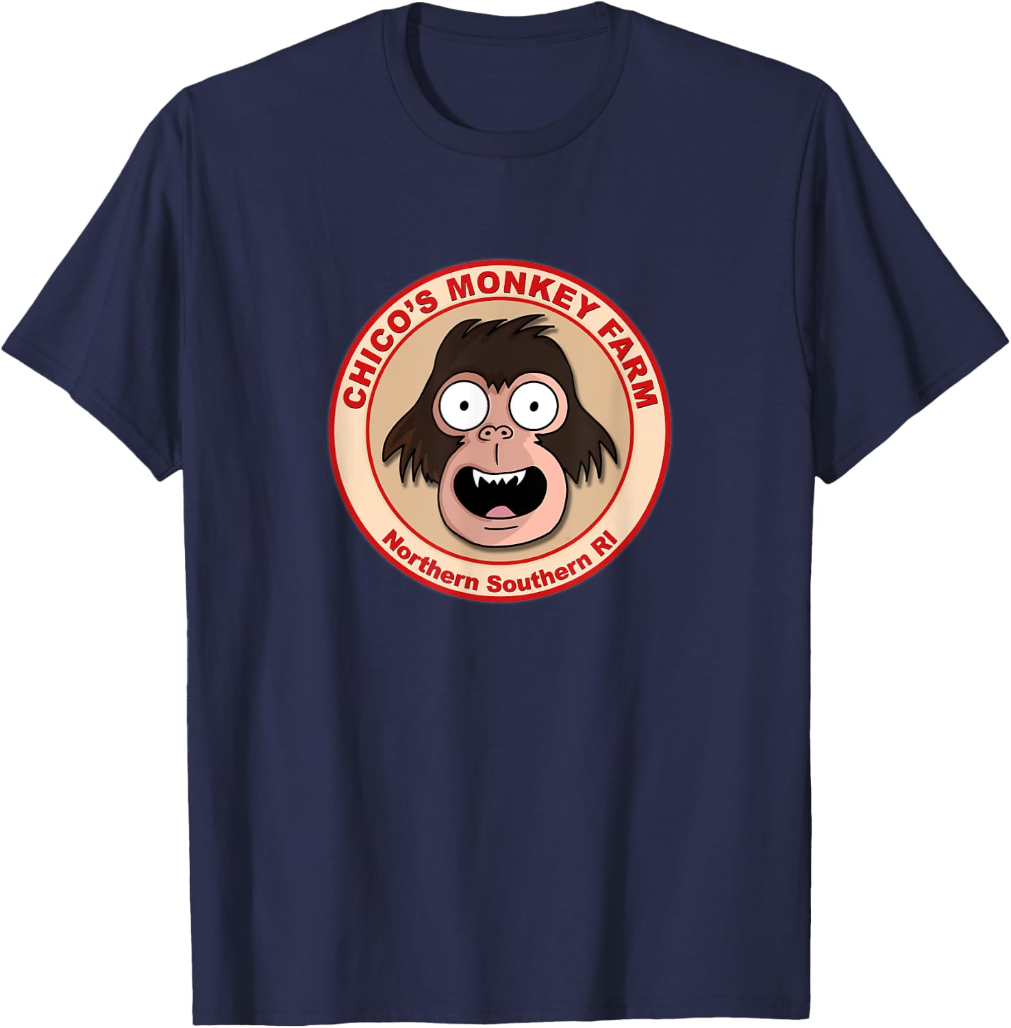 Chico's Monkey Farm Funny Animation T-Shirt - T-Shirt | Navy