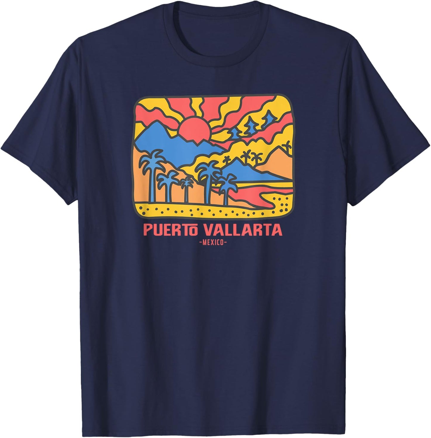 Puerto Vallarta Mexico T-Shirt - T-Shirt | Navy