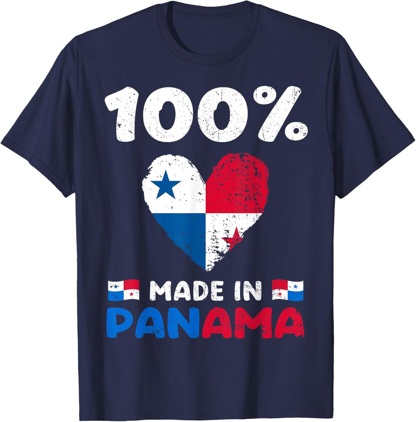 100 Percent Made In Panama Panamanian Boys Girls Kids T-Shirt - T-Shirt | Navy