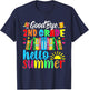 Goodbye 2nd Grade Hello Summer Last Day Of School Women Girls Kids T-Shirt - T-Shirt | Navy