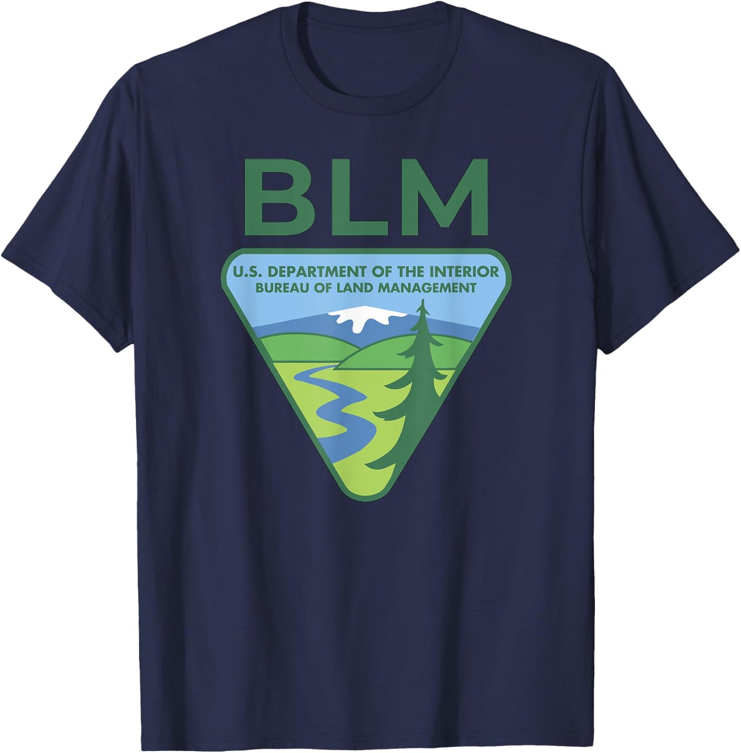 The Original BLM -- Bureau of Land Management (Color) T-Shirt - T-Shirt | Navy