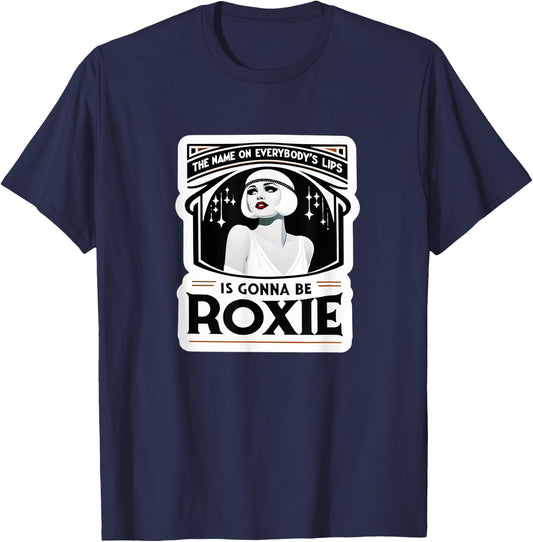Chicago The Name On Lips Jazz 1920 Musical Theatre Musicals T-Shirt - T-Shirt | Navy