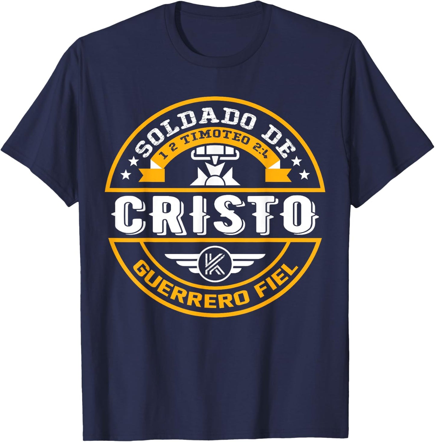 Soldado de Cristo Dios Guerreo Fiel, fiel soldado de Jesús T-Shirt - T-Shirt | Navy